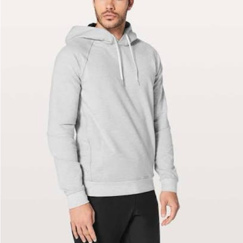 Lululemon City Sweat Pullover Hoodie in Heathered Ultra Light Grey
